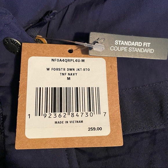 The North Face Women’s Forester Down Jacket Winter Coat TNF Navy Sz M L - Picture 4 of 12